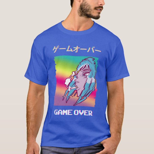 Anime-estetiska vänner t shirt (Framsida)