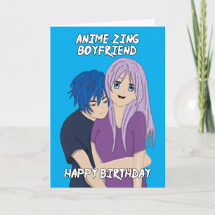 Anime Fantastisk Boykompis Birthday Card Kort