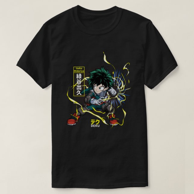 Anime fläkt art deku T-Shirt (Design framsida)