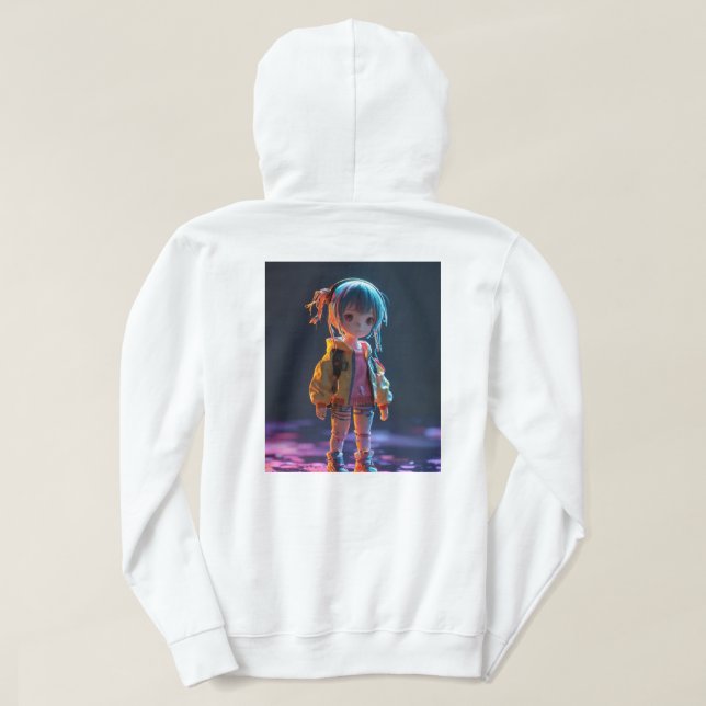 Anime fläkt art hoodie (Design baksida)