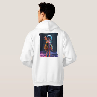Anime fläkt art hoodie
