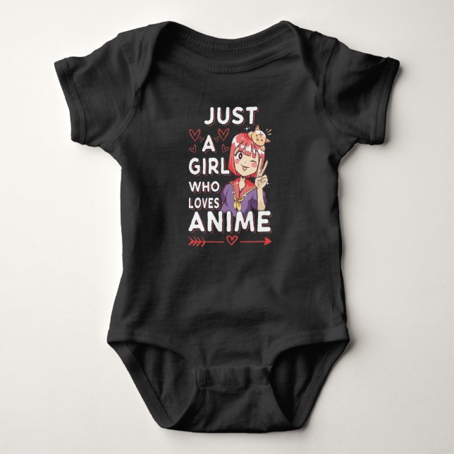 Anime Fläkt Girl Otaku japansk Manga Älskare T Shirt (Framsida)