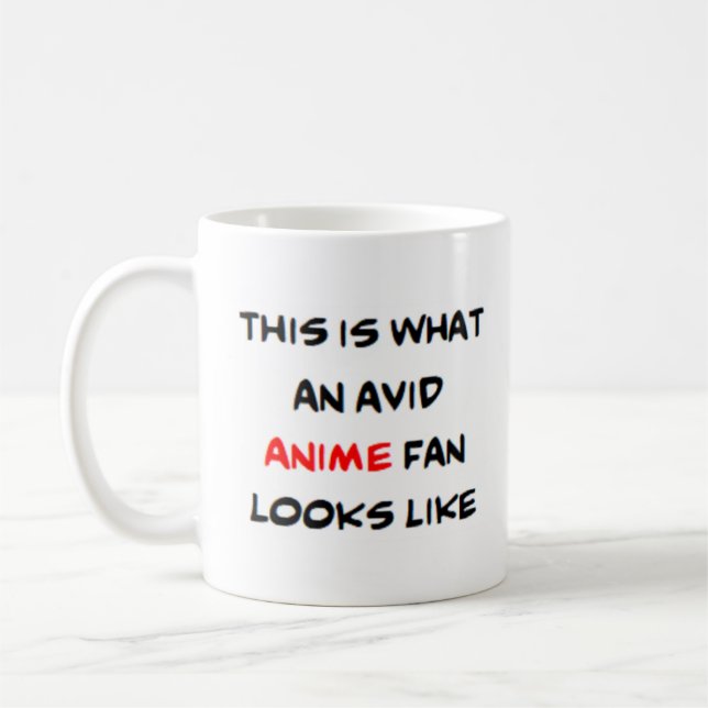 anime fläkt, levande kaffemugg (Vänster)