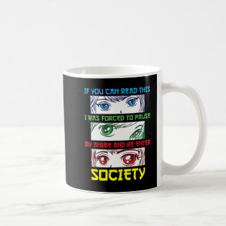 Anime Fläkt som tittar på Roligten Anime Phrase  Ä Kaffemugg