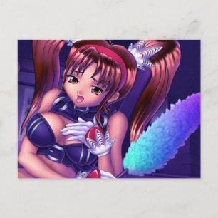 Anime Flicka - Honey Vykort