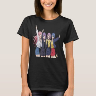 Anime Flicka Squad Fredstecken T-Shirt