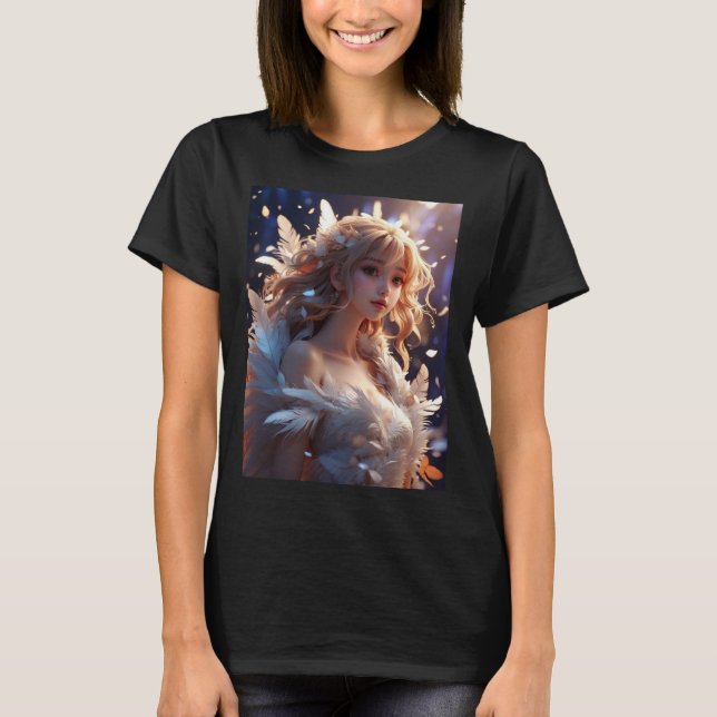 Anime-flicka T Shirt (Framsida)
