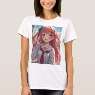Anime-flicka T Shirt