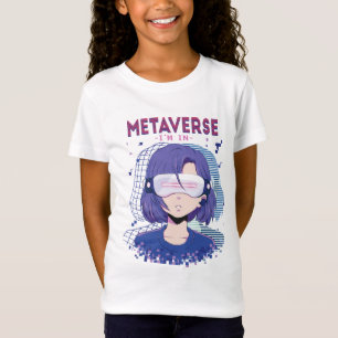 Anime flicka virtuella verklighet glasögon T-Shirt