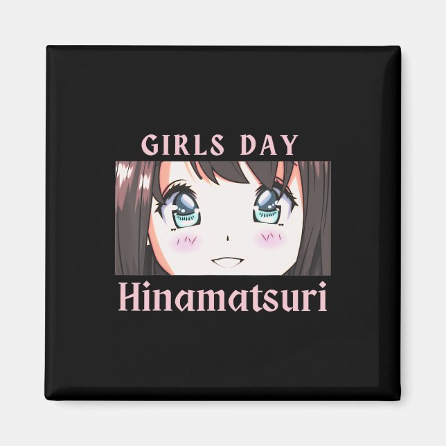 Anime Flickor Dag Hinamatsuri semester eller Docko Magnet (Framsidan)
