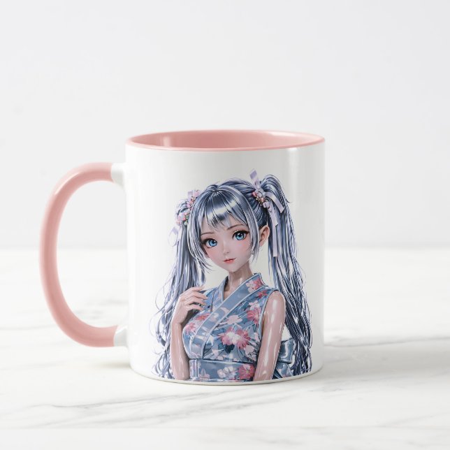 Anime Flickor Porträtt  Mugg (Vänster)