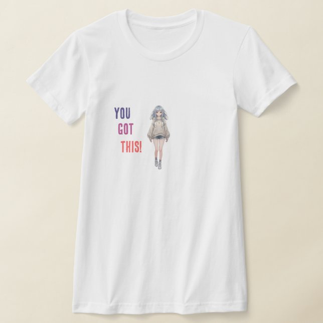 Anime Flickor Vibes - Du Klarar Det  T Shirt (Laydown)