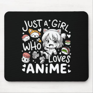 Anime för tonårsflickor Bara en tjej som älskar an Musmatta