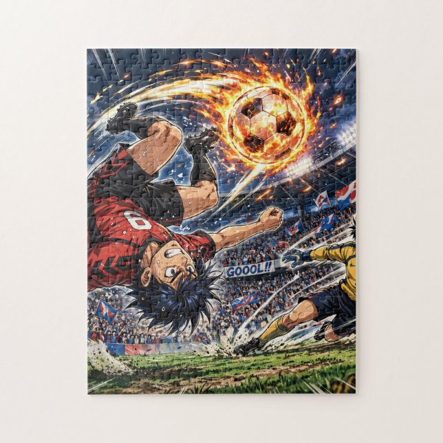 Anime Fotboll Cykelspark Pussel (Vertikal)