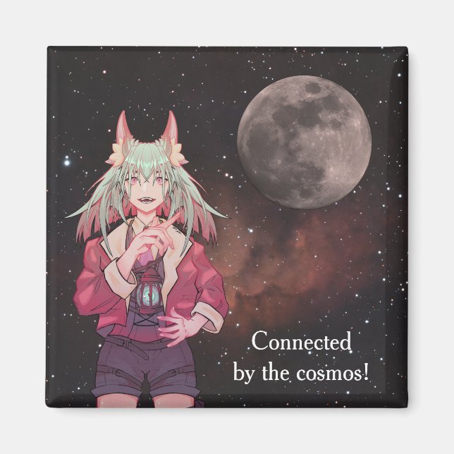 Anime, full moon, Nebula  Magnet (Framsidan)