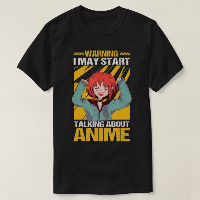 Anime Funny Gift Manga Japan Man Boys Kawaii Baka T Shirt (Design framsida)