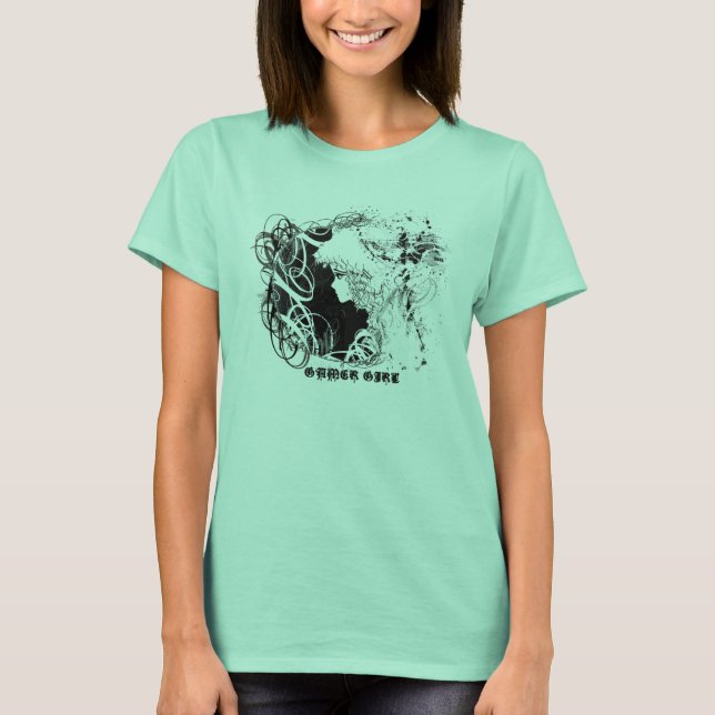 Anime Gamer Girl Shirt Tröja (Framsida)