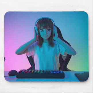 Anime Gamer Tjej Setup Musmattor