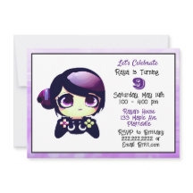 Anime Gaming Girl Lila and Black Barn Birthday