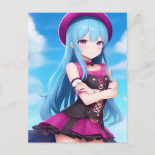 Anime Girl 007 Vykort