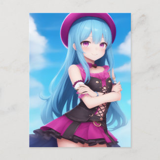 Anime Girl 007 Vykort