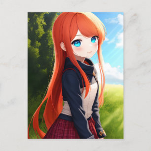 Anime Girl 019 Vykort