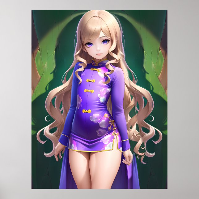 Anime Girl 042 Poster (Framsidan)