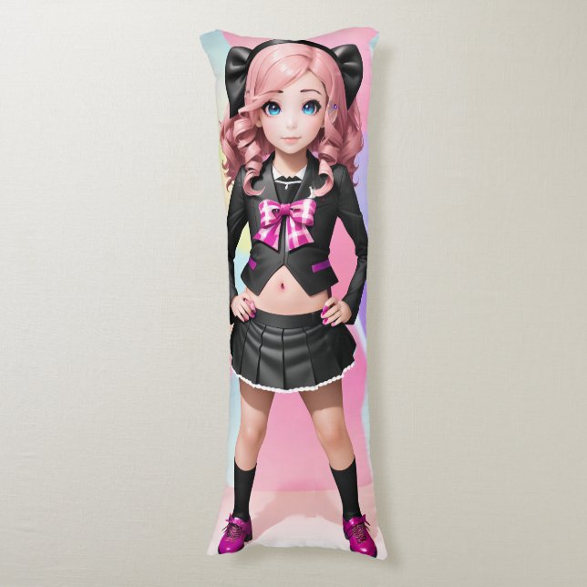 Anime Girl 043 Kroppskudde (Framsidan Vertikal)