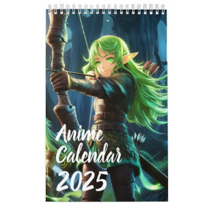 Anime Girl 12-månaderskalender Kalender