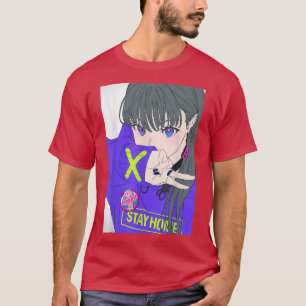 Anime Girl Aesthetic Waifu Japansk Otaku T-Shirt
