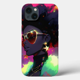 Anime Girl African American Art