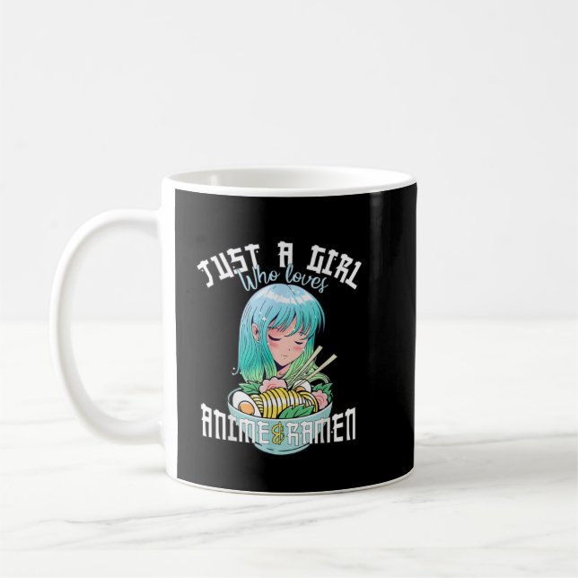 Anime Girl är bara en flicka som Kärlek Anime 1 Kaffemugg (Vänster)