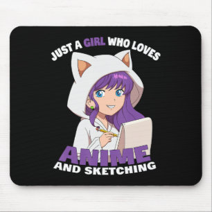 Anime Girl är bara en flicka som Kärlek Anime och Musmatta