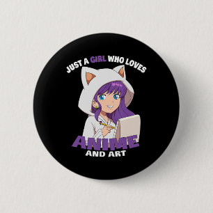Anime Girl är bara en flicka som Kärlekar djur och Knapp