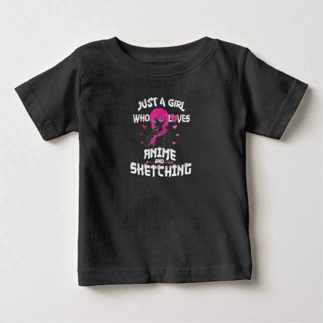 Anime Girl bara en flicka som Kärlek De Kläder Tee (Framsida)