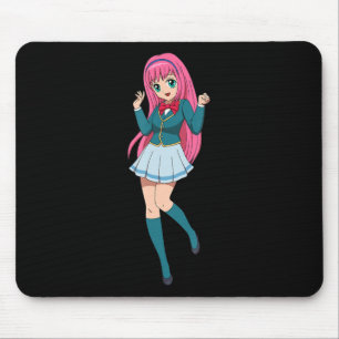 Anime Girl Cute Waifu Japanska Tecknade figurer Musmatta