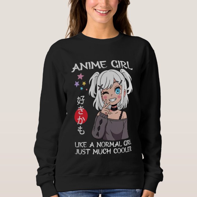 Anime Girl Definition Just a Girl Who Loves Anime T Shirt (Framsida)