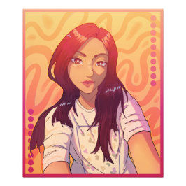 Anime, girl  fototryck