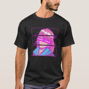Anime Girl Game over Senpai japansk Episode Otaku T Shirt