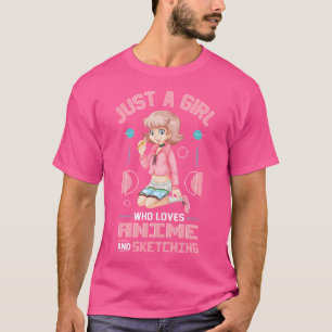 Anime Girl ger bara en flicka som Kärlek Anime och T Shirt