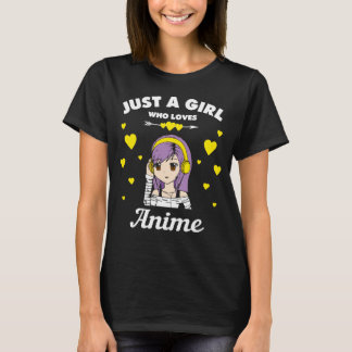 Anime Girl Gift bara en flicka som Kärlek Anime Ka T Shirt