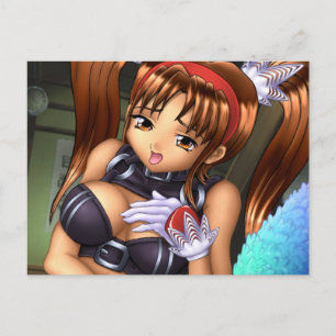 Anime Girl - Honung Vykort