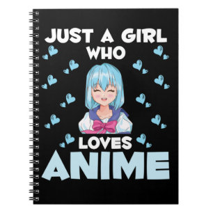 Anime Girl Japansk Otaku Manga Japan Anteckningsbok