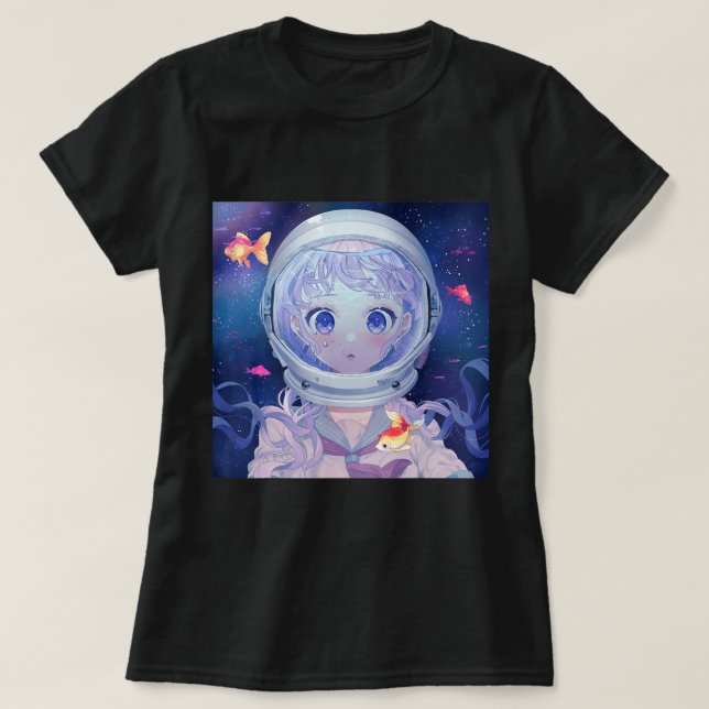 Anime Girl Kawaii Aesthetic Japan Otaku T Shirt (Design framsida)