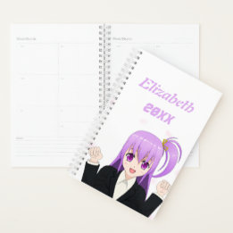 Anime Girl Kawaii Söt rosa 2022