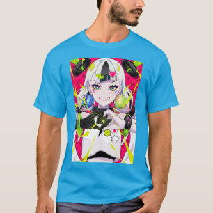 Anime Girl Kawaii Waifu Aesthetic Gaming Arcade T Shirt