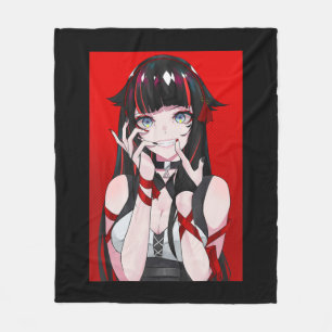Anime Girl Kawaii Waifu Aesthetic Japan Manga O Fleecefilt