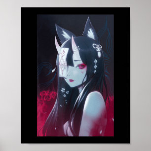 Anime Girl Kawaii Waifu Aesthetic Japan Manga O Poster