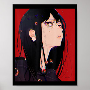 Anime Girl Kawaii Waifu Aesthetic Japan Manga O Poster