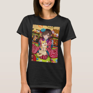 Anime Girl Kawaii Waifu Aesthetic Japan Otaku2 T Shirt